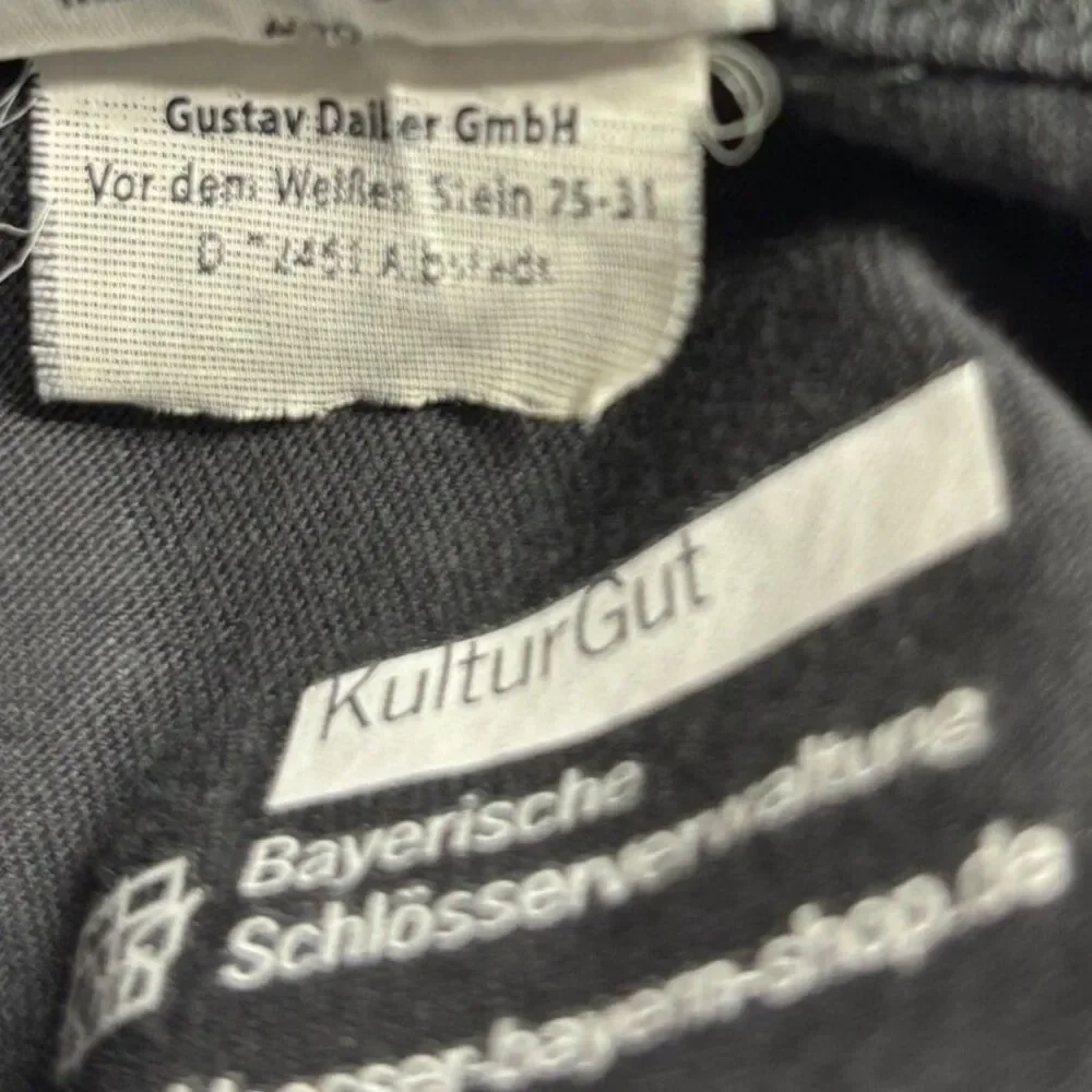 Neuschwanstein Castle Men's Slim V XL Shirt James & Nicholson Gray Graphic Tee - Picture 5 of 9